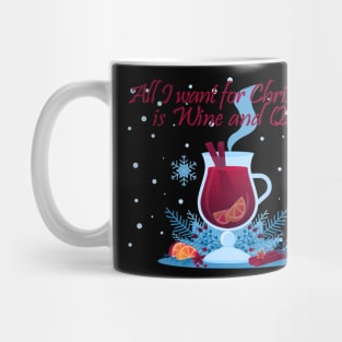 Christmas Time Social Distancing and Wine Mug